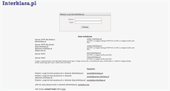 Desktop Screenshot of nowapoczta.interklasa.pl